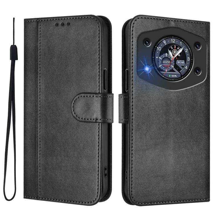 For Cubot A30 Line Splicing Buckle Retro Leather Phone Case