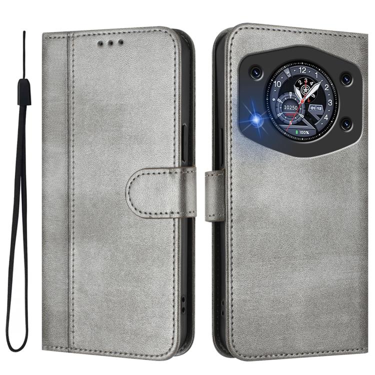 For Cubot A30 Line Splicing Buckle Retro Leather Phone Case