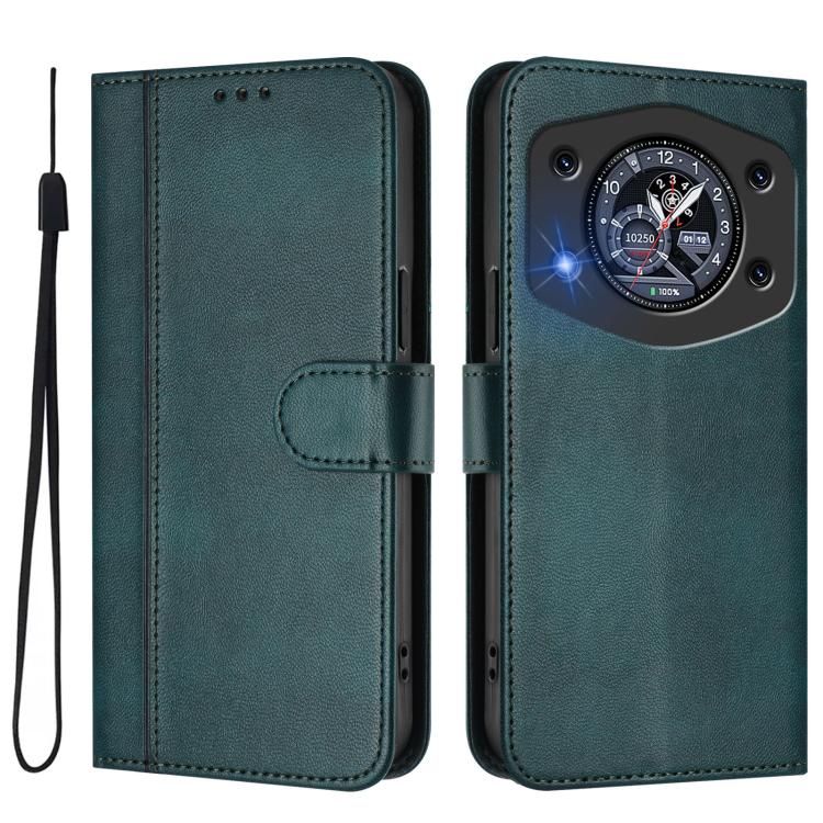 For Cubot A30 Line Splicing Buckle Retro Leather Phone Case