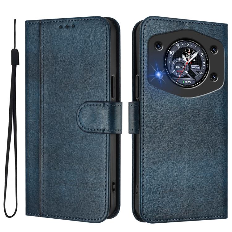 For Cubot A30 Line Splicing Buckle Retro Leather Phone Case