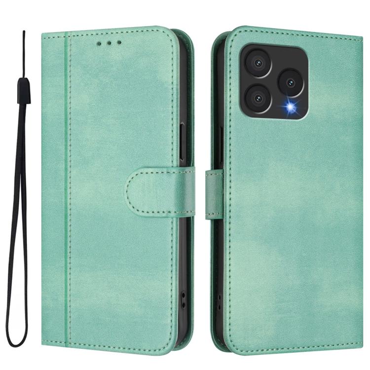 For Cubot A40 Line Splicing Buckle Retro Leather Phone Case