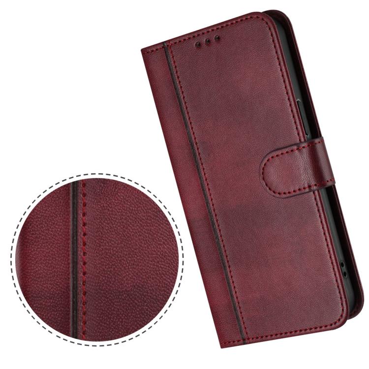 For Cubot A40 Line Splicing Buckle Retro Leather Phone Case