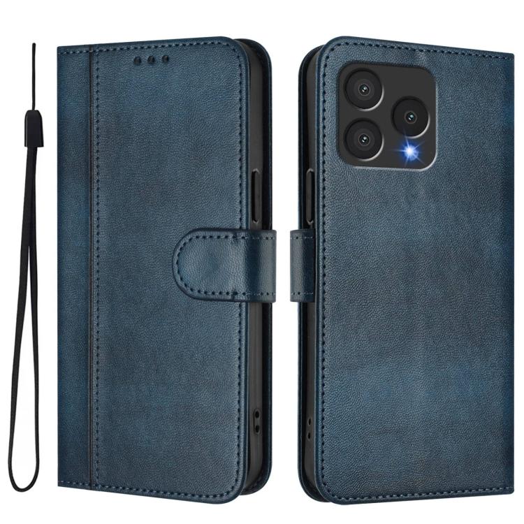For Cubot A40 Line Splicing Buckle Retro Leather Phone Case