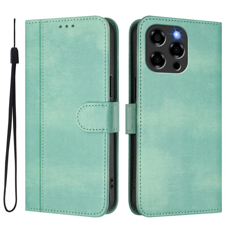 For Doogee Note 58 / 58 Pro Line Splicing Buckle Retro Leather Phone Case