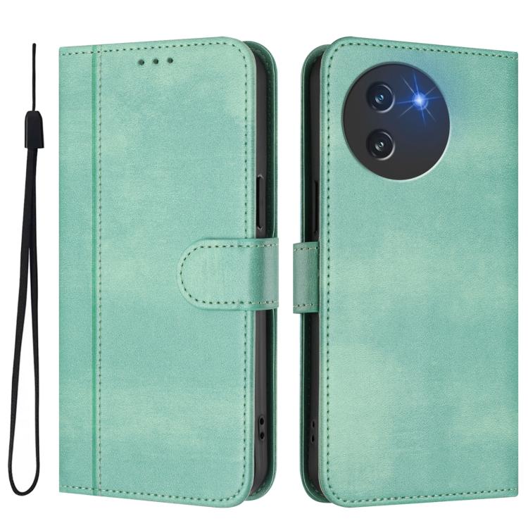 For Doogee Note 59 / 59 Pro Line Splicing Buckle Retro Leather Phone Case