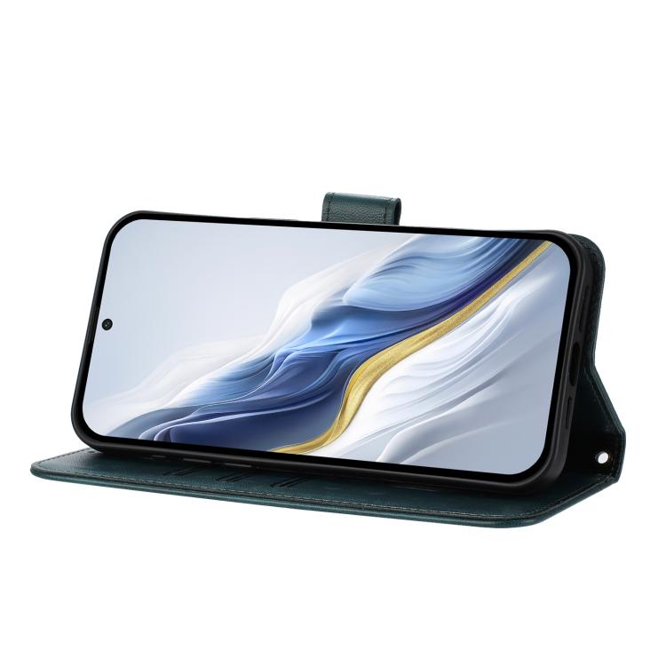 For Doogee Note 56 / Note 56 Pro Line Splicing Buckle Retro Leather Phone Case