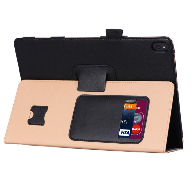 For Lenovo Tab P10 TB-X705F & Tab M10 FHD REL TB-X605FC/LC & Tab M10 TB-X605F / TB-X505F Retro Texture PU Leather Horizontal Flip Leather Case with Holder & 2 Card Slots & Hand Strap