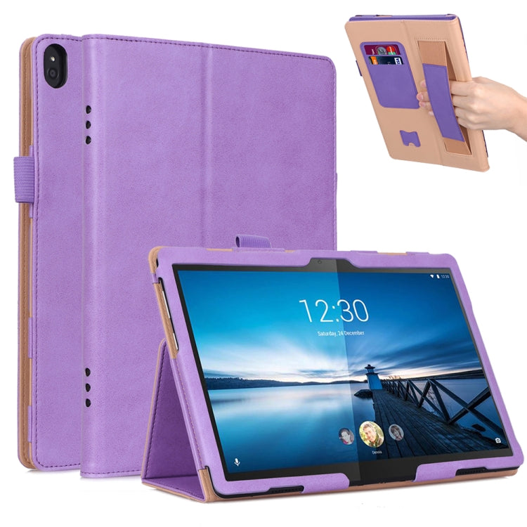 For Lenovo Tab P10 TB-X705F & Tab M10 FHD REL TB-X605FC/LC & Tab M10 TB-X605F / TB-X505F Retro Texture PU Leather Horizontal Flip Leather Case with Holder & 2 Card Slots & Hand Strap