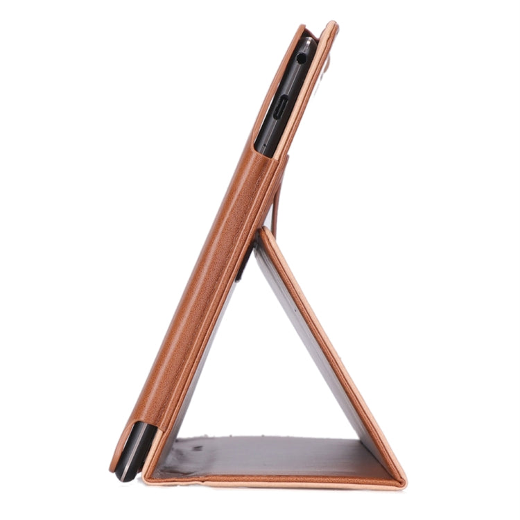 For Lenovo Tab P10 TB-X705F & Tab M10 FHD REL TB-X605FC/LC & Tab M10 TB-X605F / TB-X505F Retro Texture PU Leather Horizontal Flip Leather Case with Holder & 2 Card Slots & Hand Strap