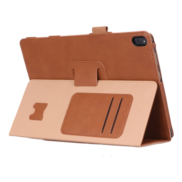 For Lenovo Tab P10 TB-X705F & Tab M10 FHD REL TB-X605FC/LC & Tab M10 TB-X605F / TB-X505F Retro Texture PU Leather Horizontal Flip Leather Case with Holder & 2 Card Slots & Hand Strap