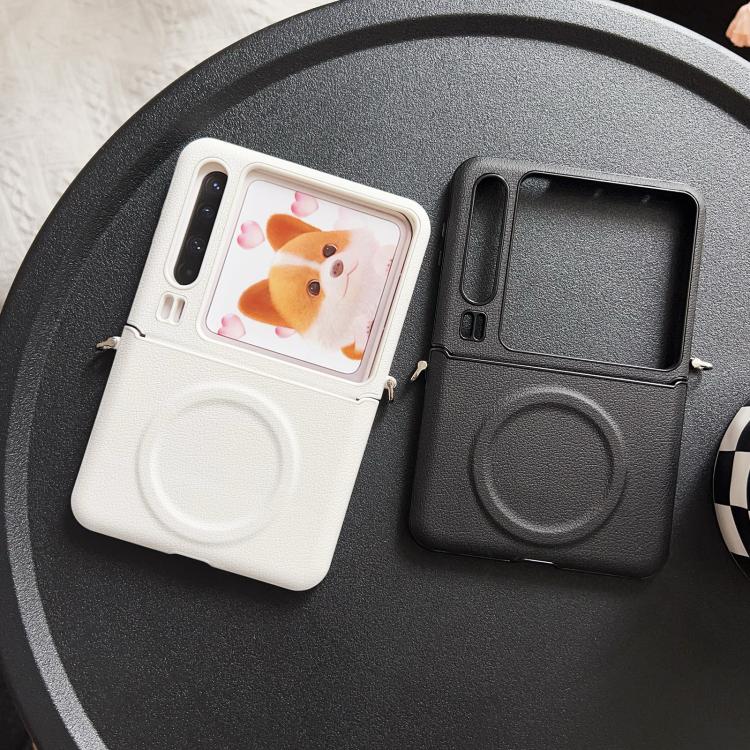 For Huawei Pura X Magsafe Magnetic Plain Leather Phone Case