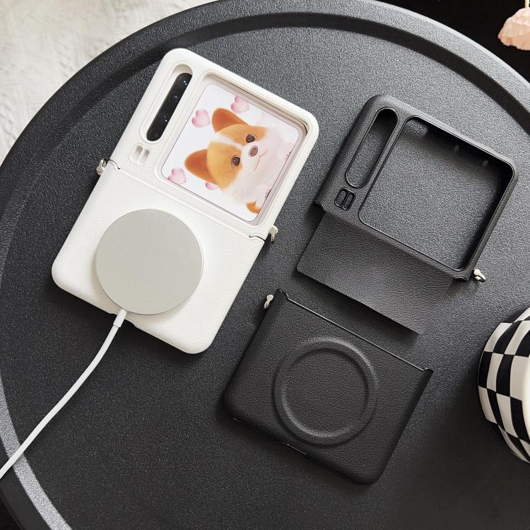 For Huawei Pura X Magsafe Magnetic Plain Leather Phone Case