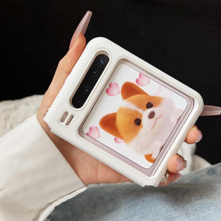 For Huawei Pura X Magsafe Magnetic Plain Leather Phone Case