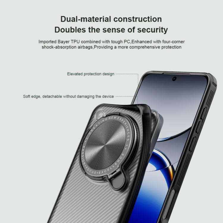 For OPPO Find X8 Ultra NILLKIN CamShield Prop Translucent PC Phone Case - Black