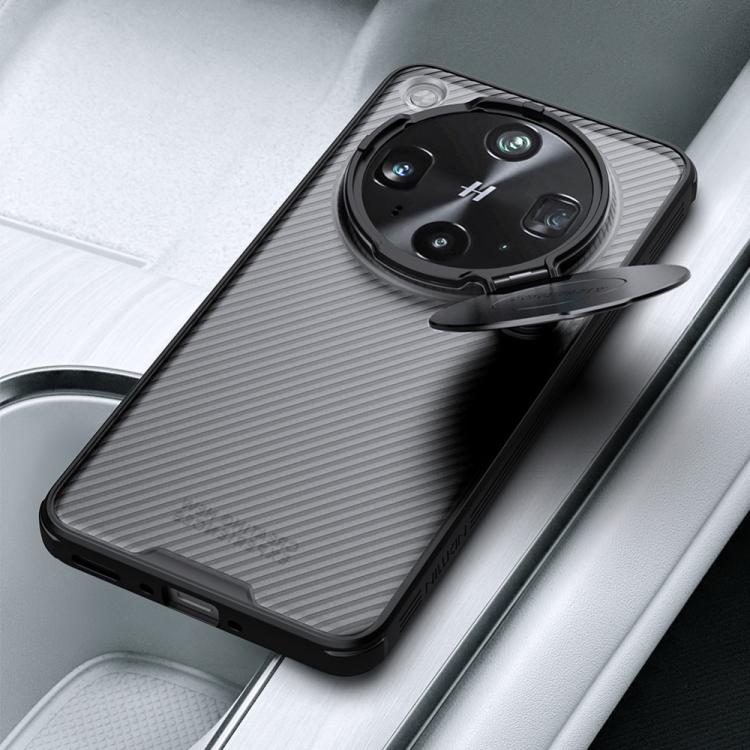 For OPPO Find X8 Ultra NILLKIN CamShield Prop Translucent PC Phone Case - Black
