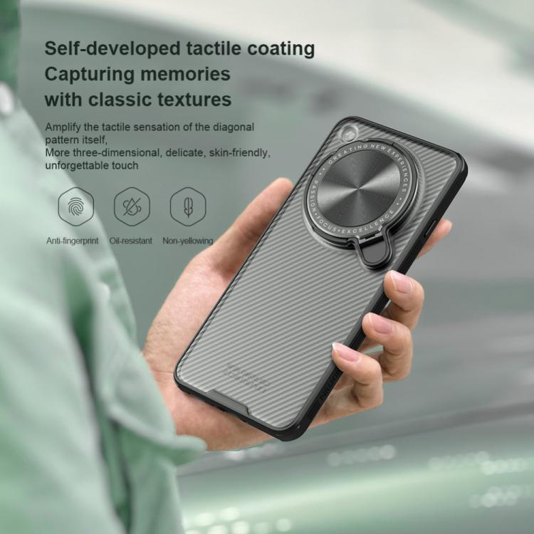 For OPPO Find X8 Ultra NILLKIN CamShield Prop Translucent PC Phone Case - Black