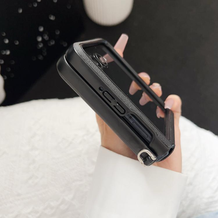 For Motorola Razr 50 Ultra Magsafe Magnetic Plain Leather Phone Case