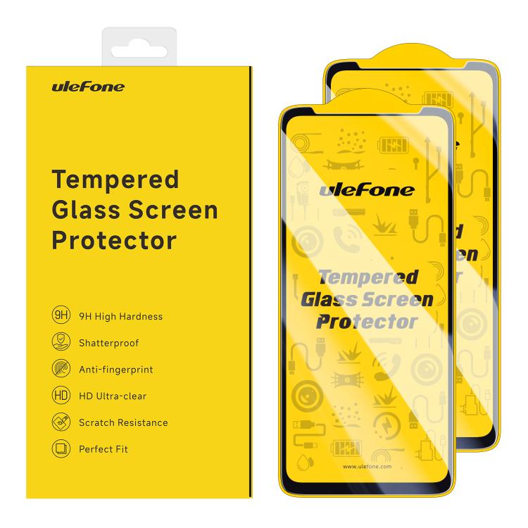 For Ulefone Armor 26 Ultra 2pcs / Pack Ulefone 9H HD Anti Fingerprint Tempered Glass Screen Protector