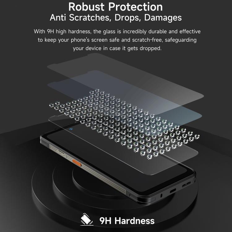 For Ulefone Armor 27 2pcs / Pack Ulefone 9H HD Anti Fingerprint Tempered Glass Screen Protector