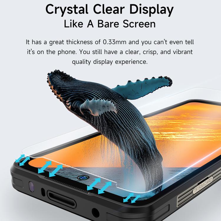 For Ulefone Armor mini 20 Pro 2pcs / Pack Ulefone 9H HD Anti Fingerprint Tempered Glass Screen Protector