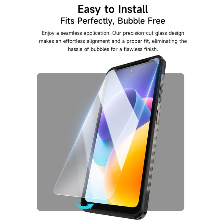 For Ulefone Armor X12 2pcs / Pack Ulefone 9H HD Anti Fingerprint Tempered Glass Screen Protector