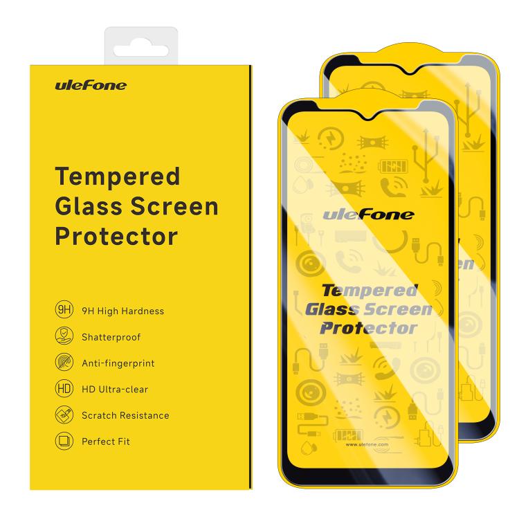 For Ulefone Armor X13 2pcs / Pack Ulefone 9H HD Anti Fingerprint Tempered Glass Screen Protector