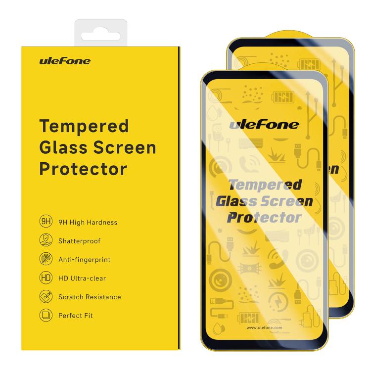 For Ulefone Armor X31 2pcs / Pack Ulefone 9H HD Anti Fingerprint Tempered Glass Screen Protector