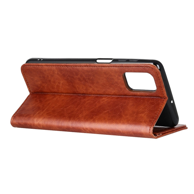 For Samsung Galaxy M51 (Side Fingerprint Version) Magnetic Crazy Horse Texture Horizontal Flip Leather Case with Holder & Card Slots & Wallet