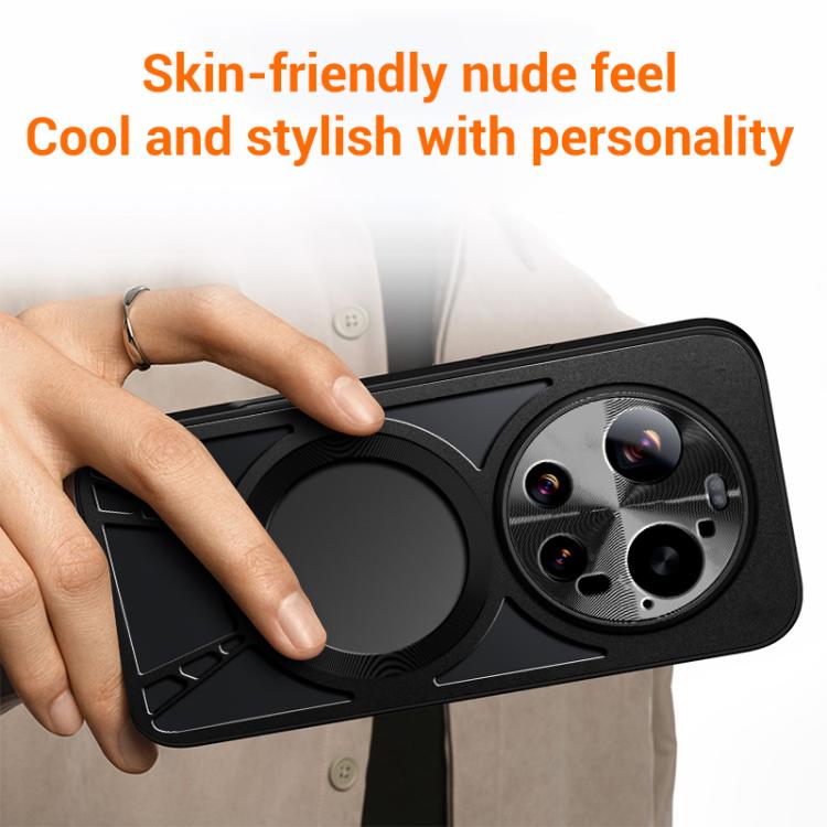 For Xiaomi 17 Ultra Silicone Cooling Hollow Metal MagSafe Phone Case