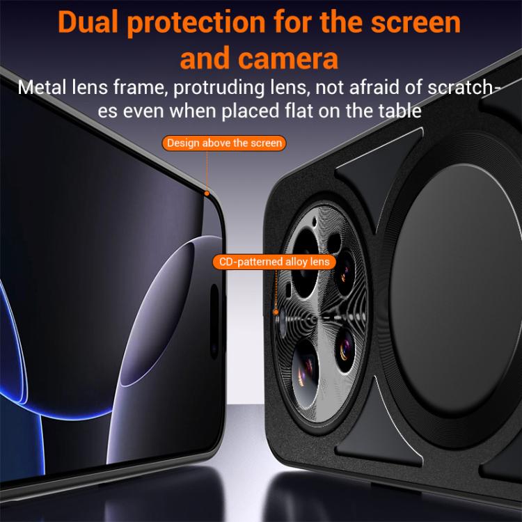 For Xiaomi 17 Pro Max Silicone Cooling Hollow Metal MagSafe Phone Case