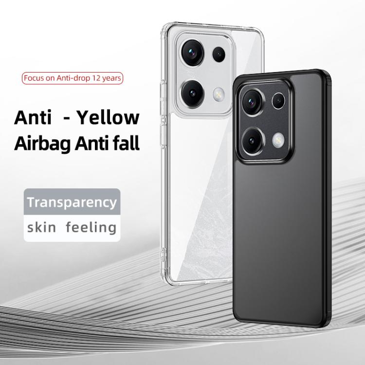 For Redmi Note 14S 4G Armor Clear TPU Hybrid PC Phone Case