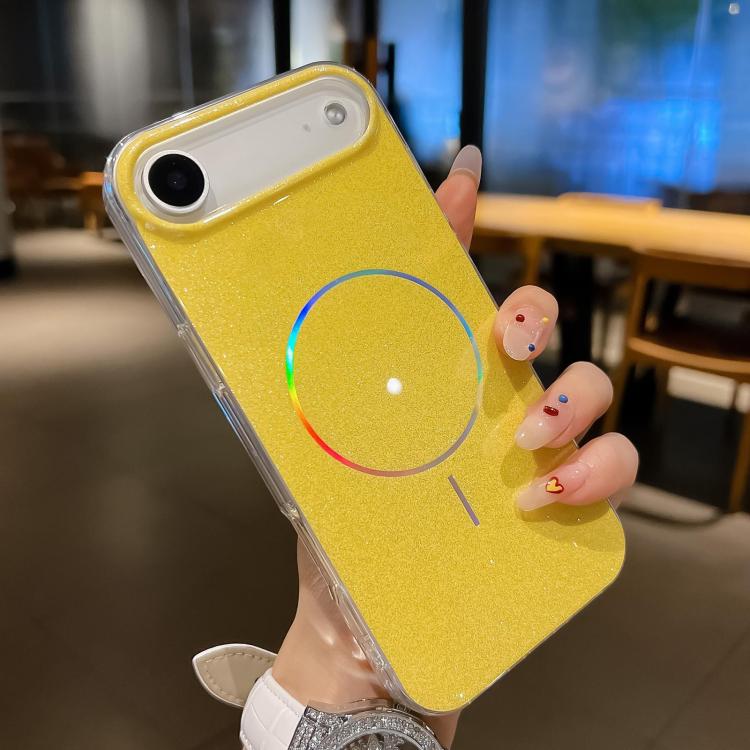 For iPhone Air Glitter Powder Plating MagSafe IMD Full Coverage Phone Case