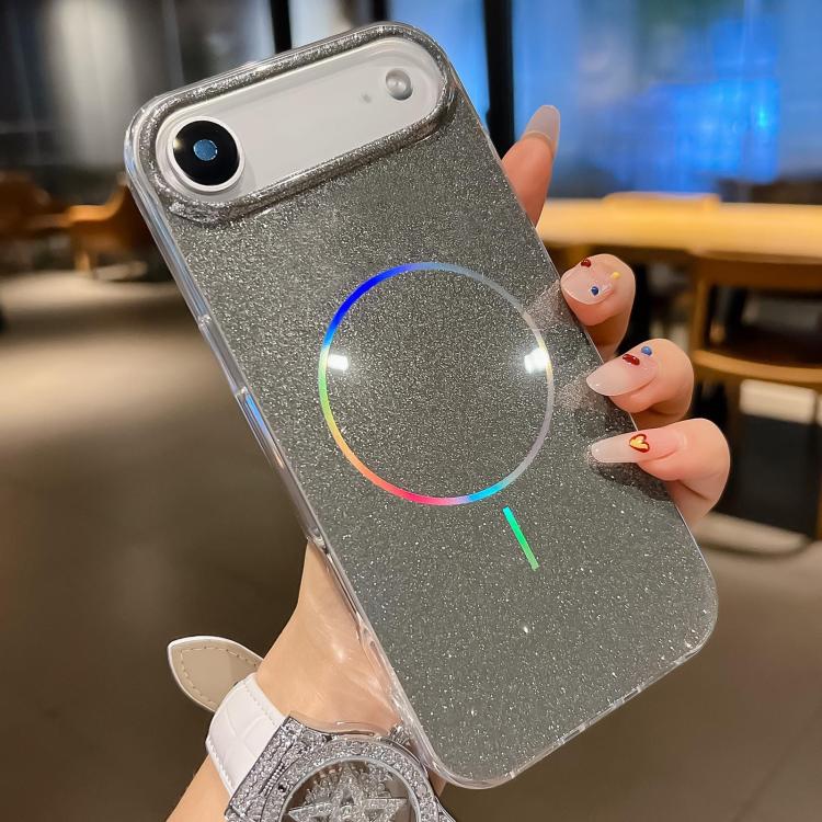 For iPhone Air Glitter Powder Plating MagSafe IMD Full Coverage Phone Case