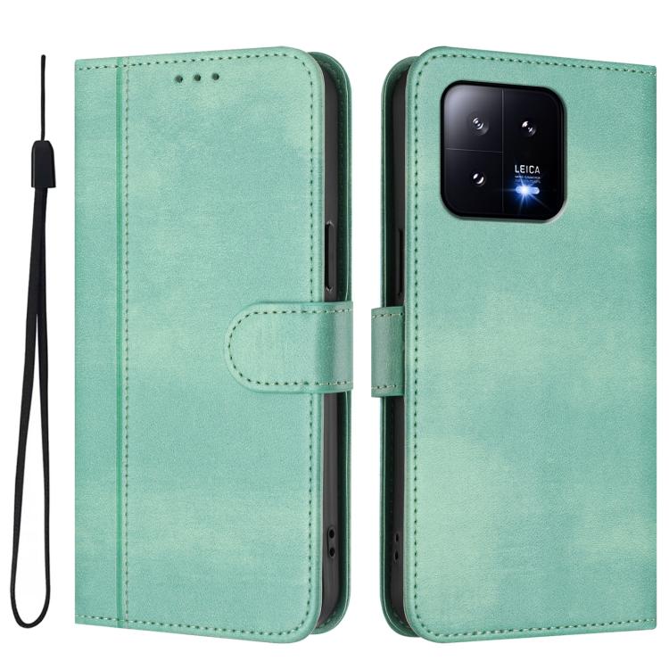 For Xiaomi 13 Line Splicing Buckle Retro Leather Phone Case