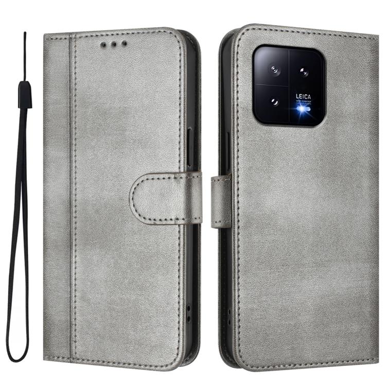 For Xiaomi 13 Line Splicing Buckle Retro Leather Phone Case