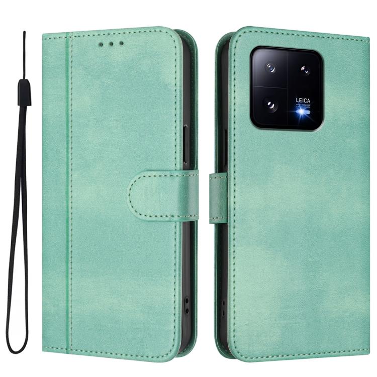 For Xiaomi 13 Pro 5G Line Splicing Buckle Retro Leather Phone Case
