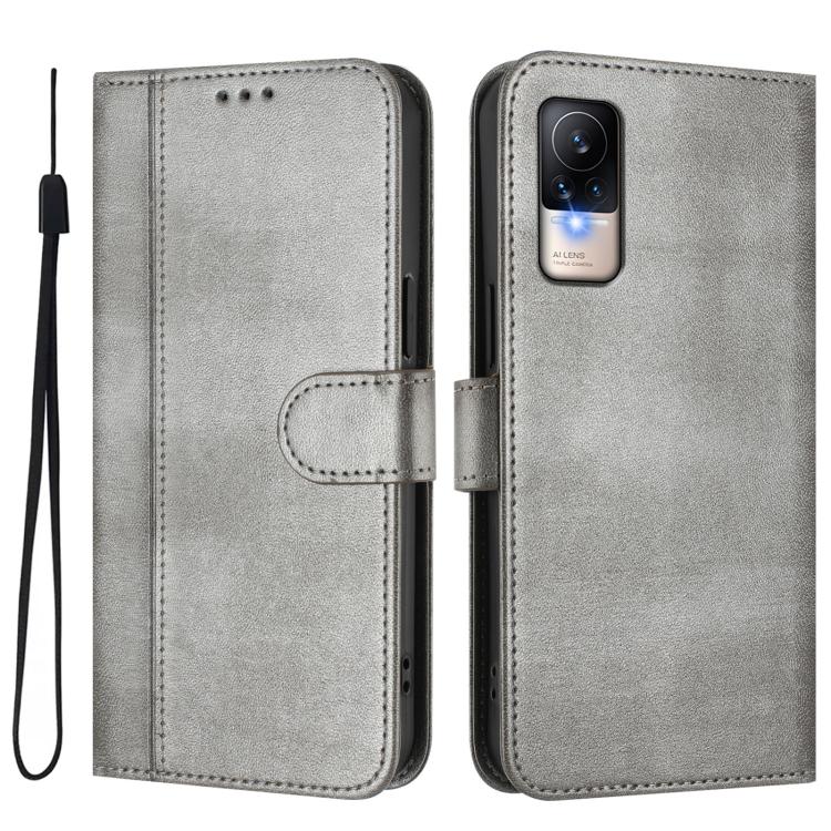 For Xiaomi Civi 1S Line Splicing Buckle Retro Leather Phone Case