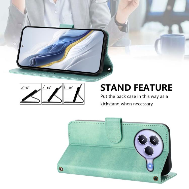 For Xiaomi Civi 5 Pro 5G Line Splicing Buckle Retro Leather Phone Case