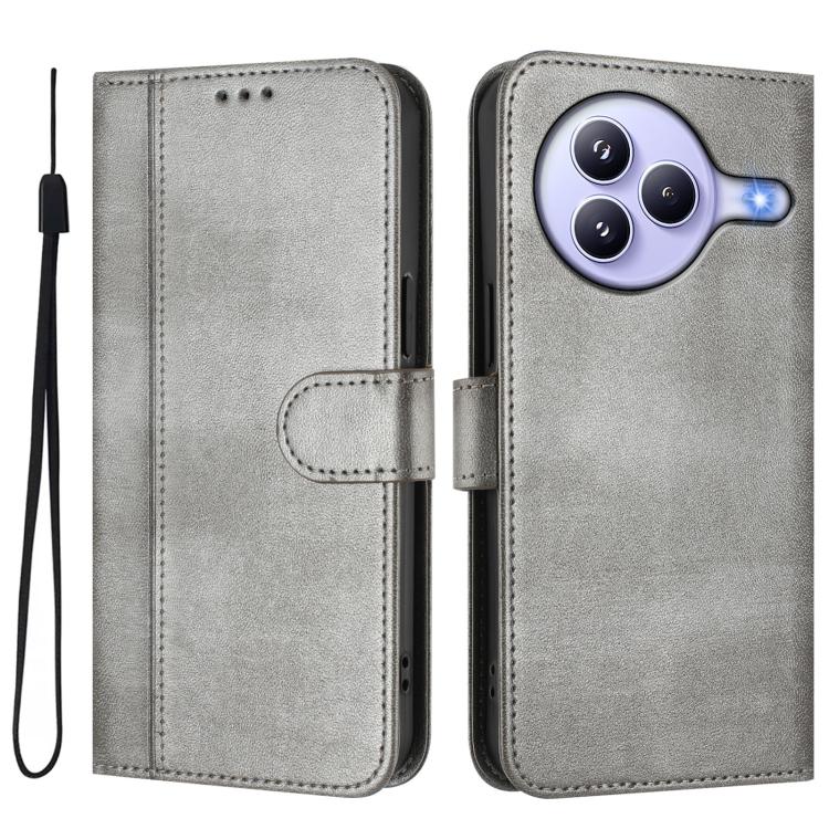 For Xiaomi Civi 5 Pro 5G Line Splicing Buckle Retro Leather Phone Case