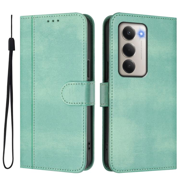 For Redmi 15 5G Global / 15 4G SEA 169.5mm Line Splicing Buckle Retro Leather Phone Case