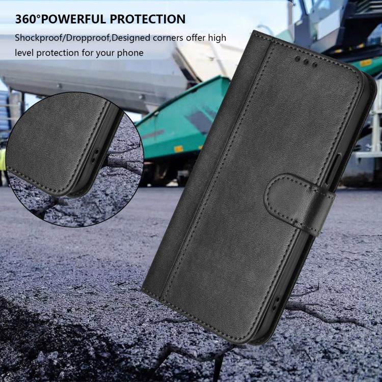 For Xiaomi 15T Pro 5G Line Splicing Buckle Retro Leather Phone Case