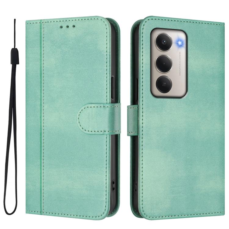 For Redmi 15 5G / 4G EU 171mm Line Splicing Buckle Retro Leather Phone Case