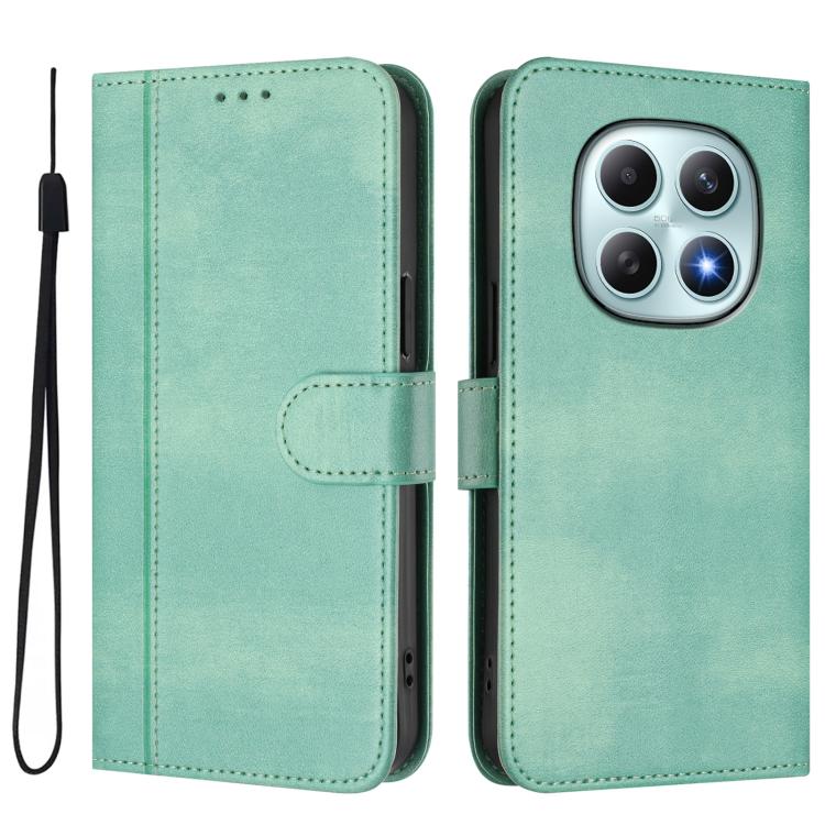For Redmi Note 15 5G / 4G 164mm / Poco M8 5G Line Splicing Buckle Retro Leather Phone Case