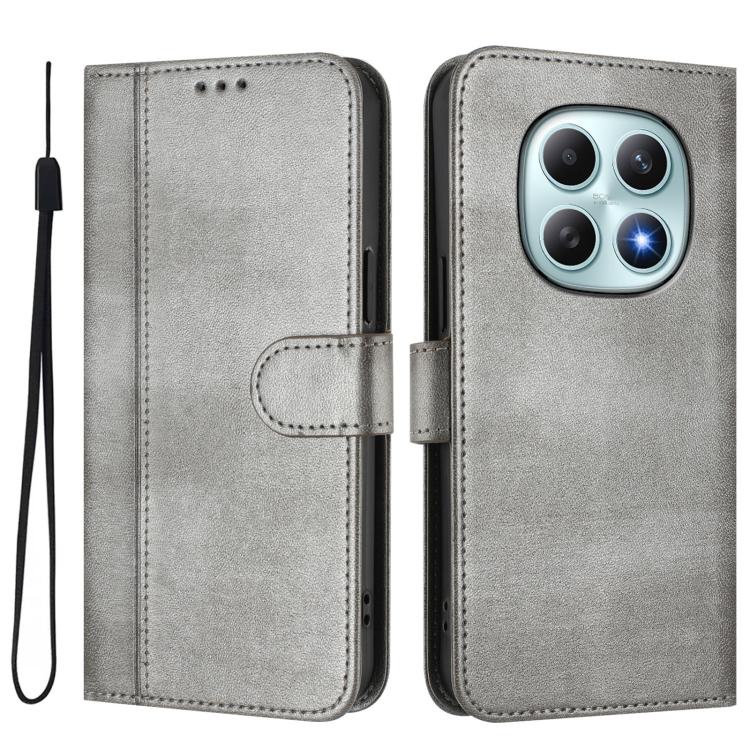 For Redmi Note 15 5G / 4G 164mm / Poco M8 5G Line Splicing Buckle Retro Leather Phone Case