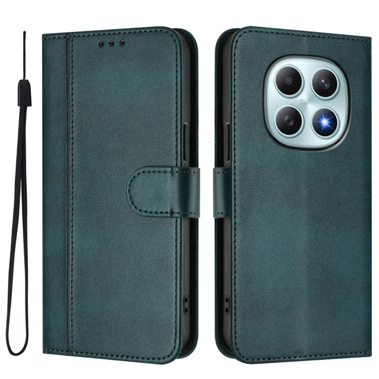 For Redmi Note 15 5G / 4G 164mm / Poco M8 5G Line Splicing Buckle Retro Leather Phone Case