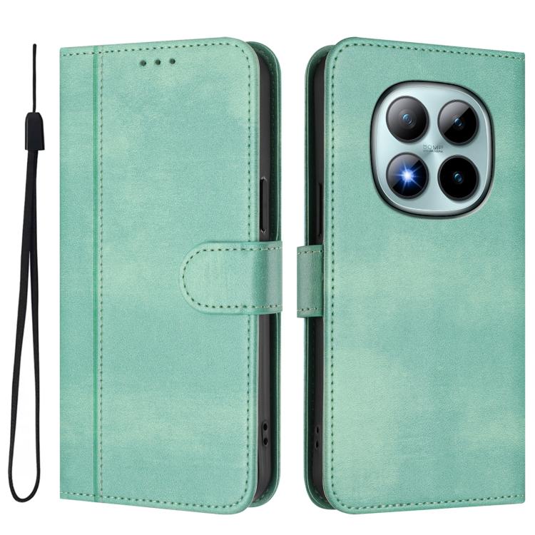 For Redmi Note 15 Pro+ 5G 163.3mm/Poco M8 Pro 5G Line Splicing Buckle Retro Leather Phone Case