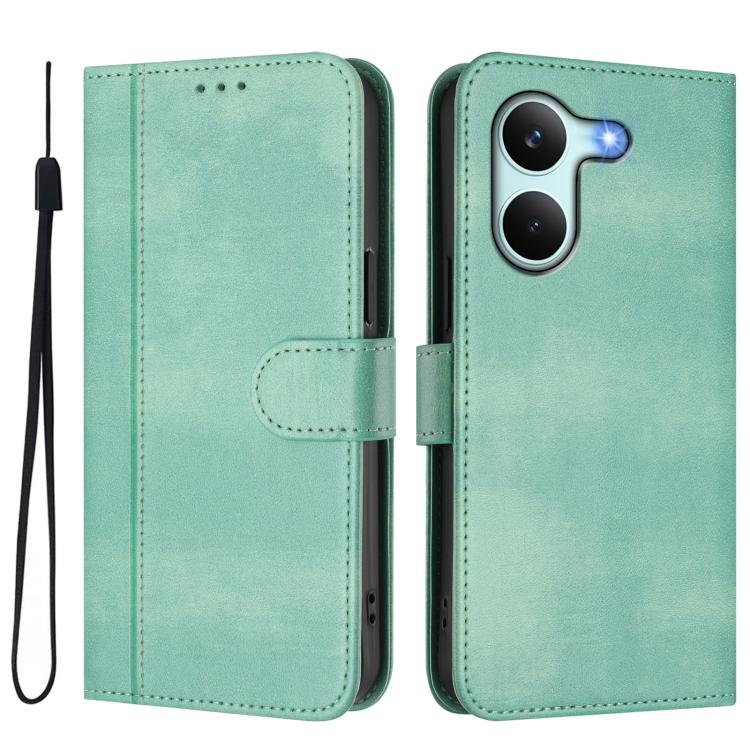 For Redmi Turbo 5 5G Global / Poco X8 Pro 5G Line Splicing Buckle Retro Leather Phone Case
