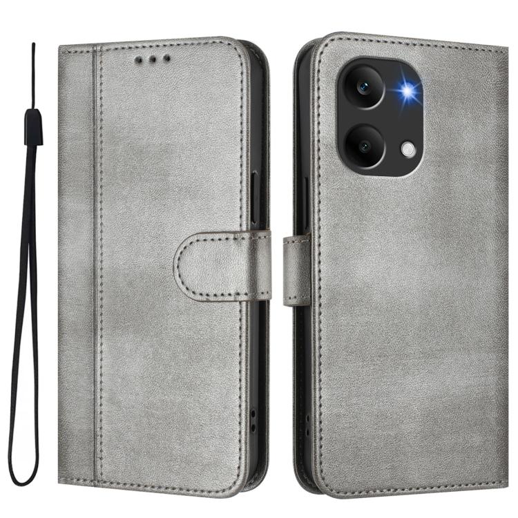 For Redmi Turbo 5 Max 5G / Poco X8 Pro Max 5G Line Splicing Buckle Retro Leather Phone Case