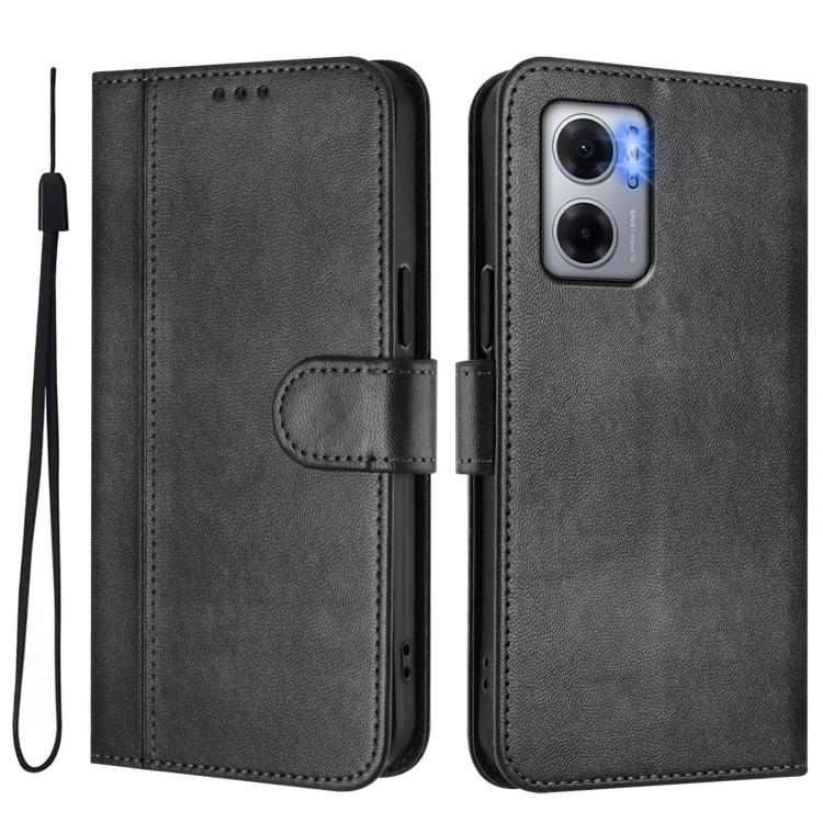 For Redmi 10 5G / 10 Prime+ 5G India Line Splicing Buckle Retro Leather Phone Case