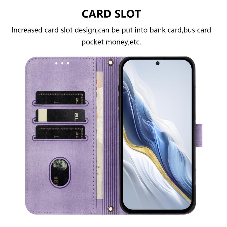For Redmi Note 11T Pro+ / Note 12T Pro / K50i Line Splicing Buckle Retro Leather Phone Case
